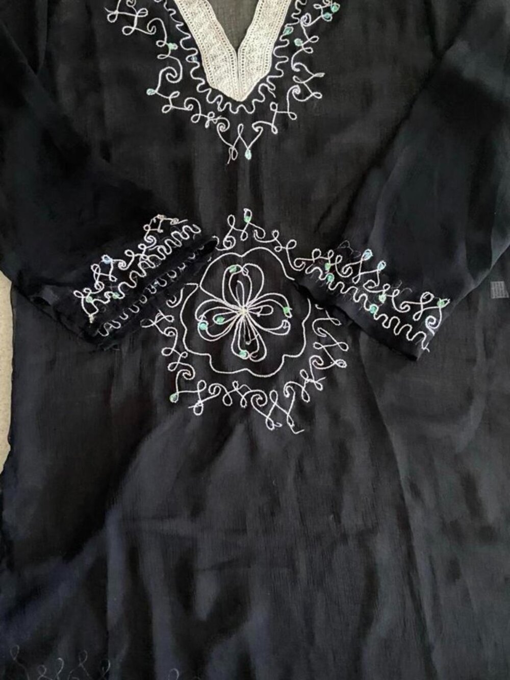 Women's Black and White  Cover-up
